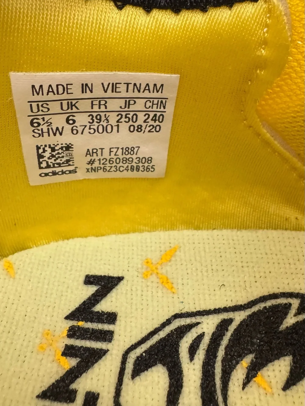 Adidas Yellow Ninja ZX 2K Boost JR Shoes
